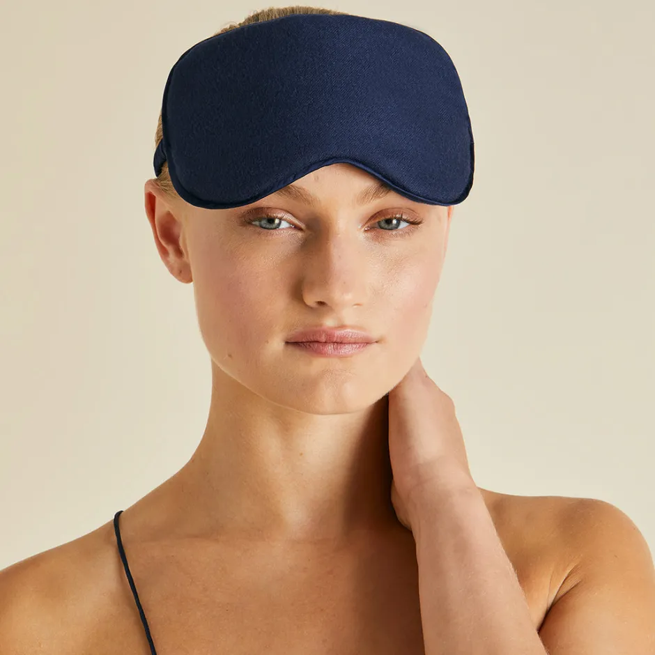 Cheap Olivia von Halle Audrey Osaka Eye Maskin Cashmere Navy