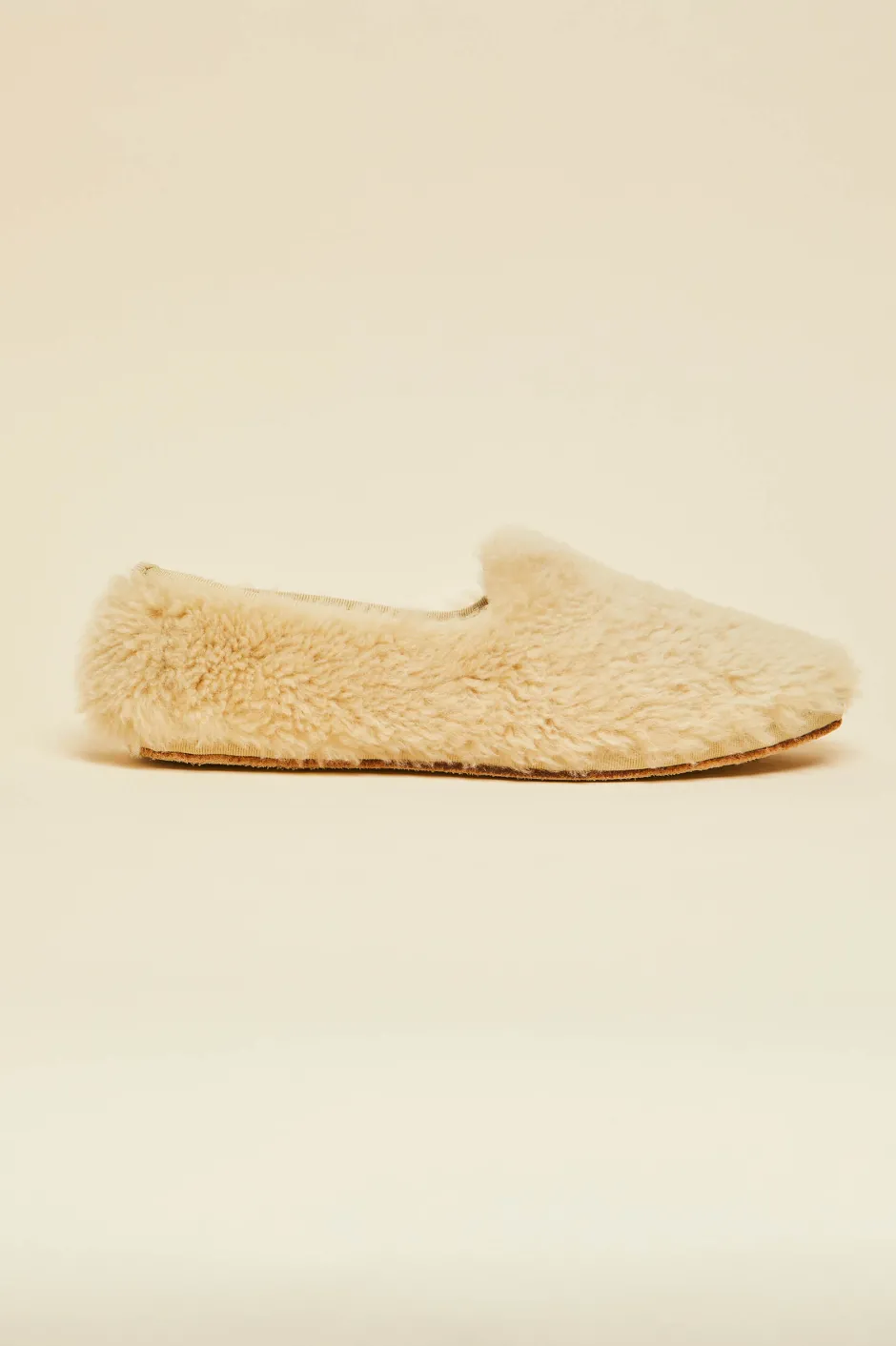 Online Olivia von Halle Dolly Caramel Slippersin Merino Wool