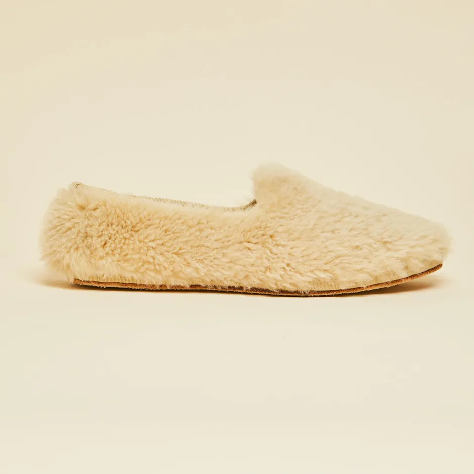 Online Olivia von Halle Dolly Caramel Slippersin Merino Wool