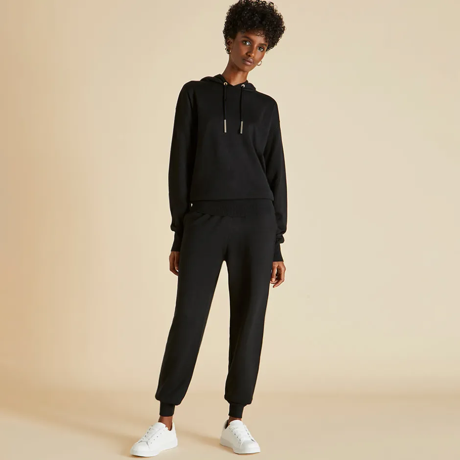 Online Olivia von Halle Gia Berlin Tracksuitin Silk-Cashmere Black