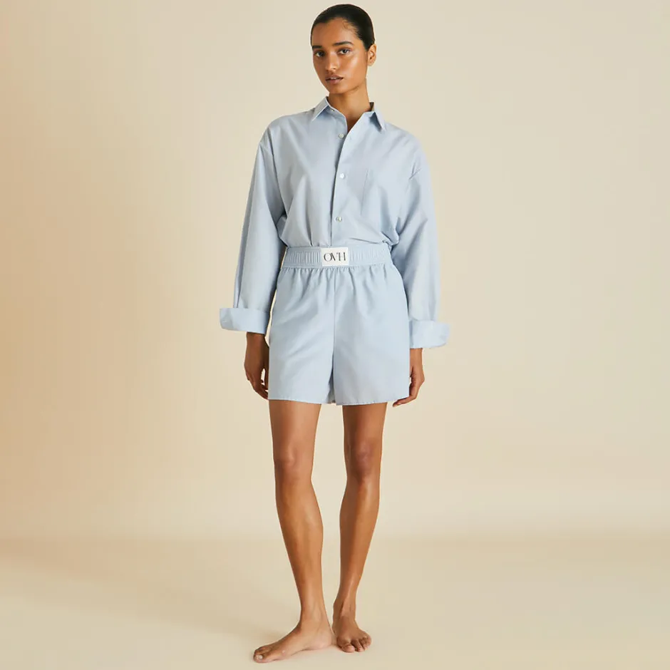 Online Olivia von Halle Kick Blue Pajamasin Cotton-Silk