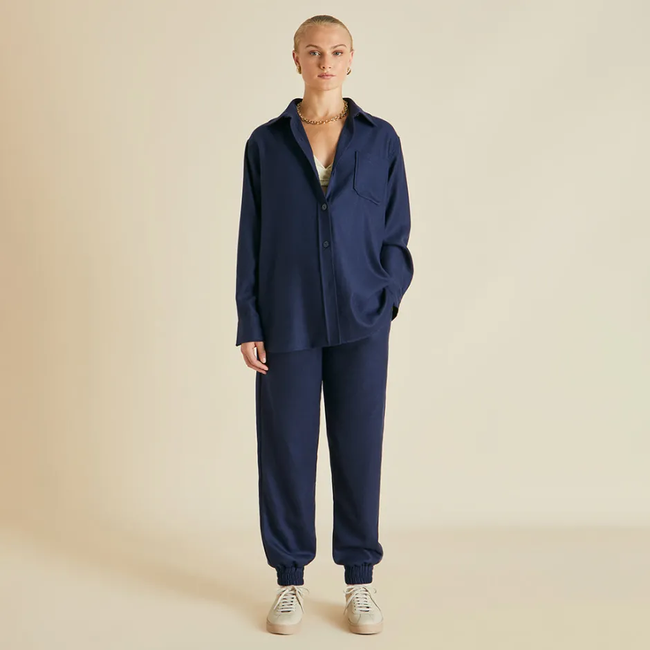 Cheap Olivia von Halle Radziwill Osaka Tracksuitin Cashmere Navy