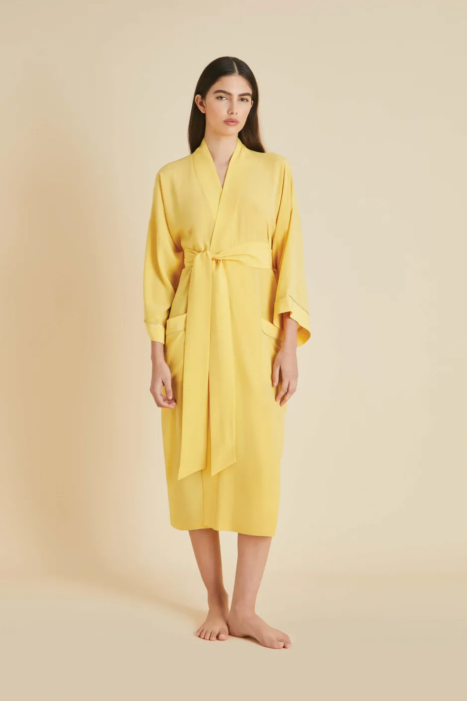 Cheap Olivia von Halle Sabine Robein Silk Crêpe de Chine Yellow