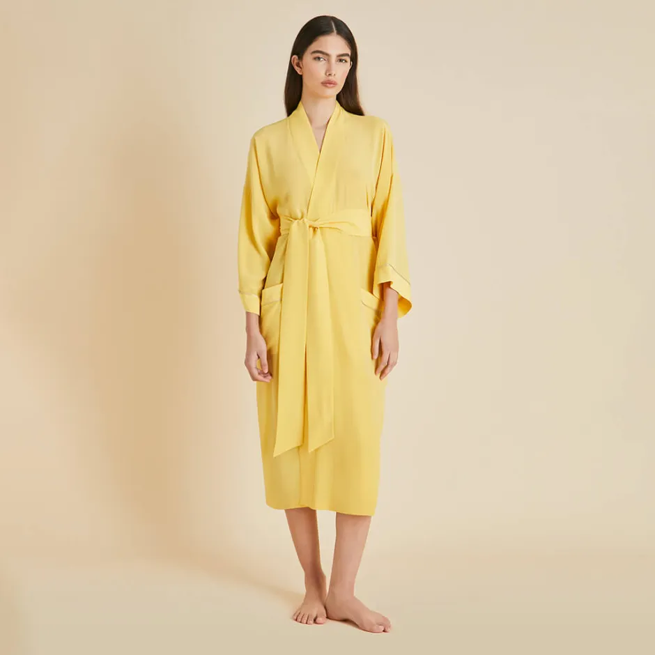 Cheap Olivia von Halle Sabine Robein Silk Crêpe de Chine Yellow